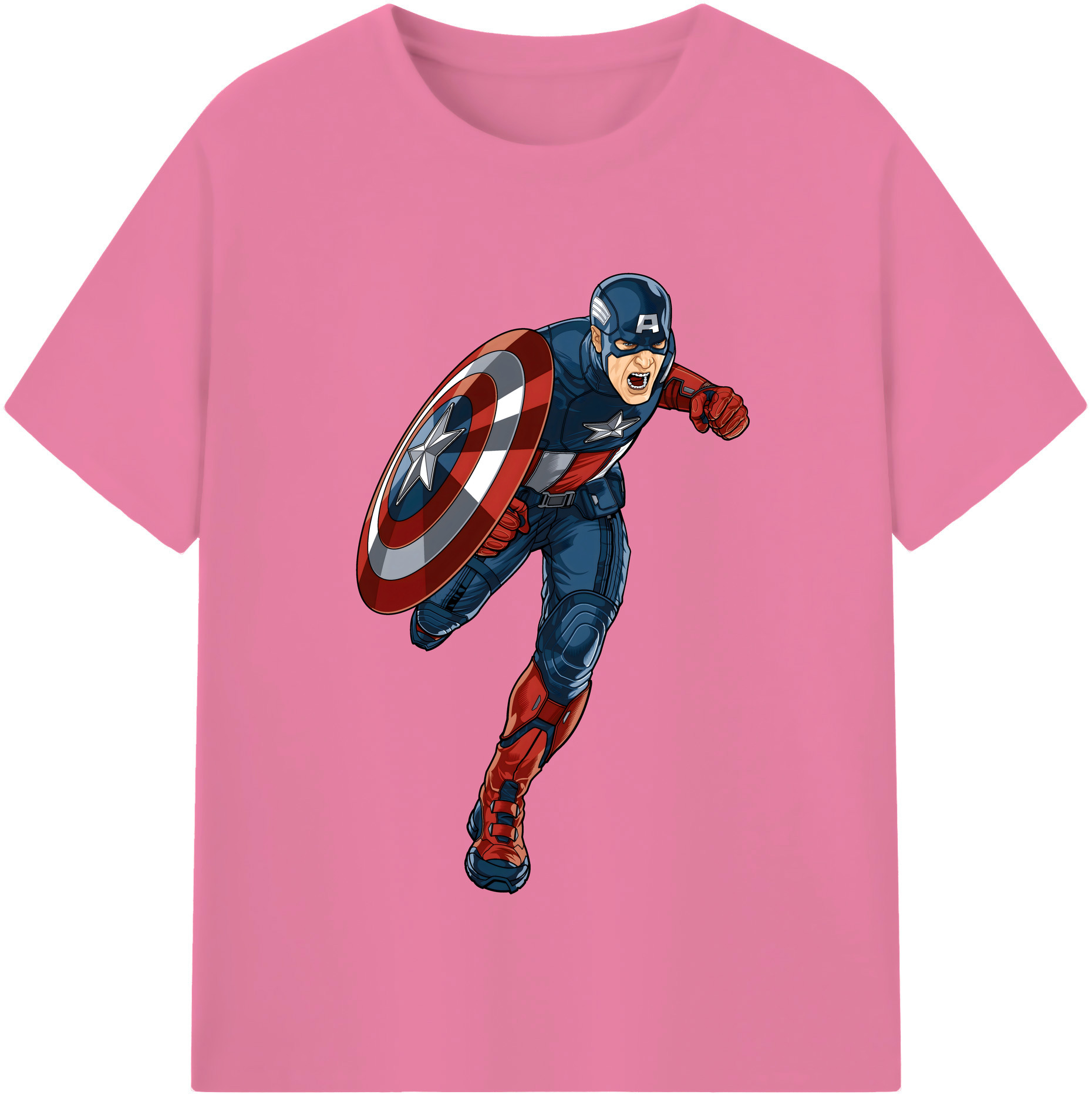 （画像用） アベンジャーズ The Avengers 綿100％半袖Tシャツ（フロントプリント）